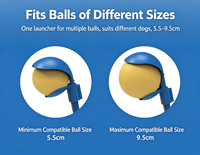 Lanceur de balles rétractable pour chien et bâton de lancer de balles, jouet d'entraînement interactif sans salir les mains