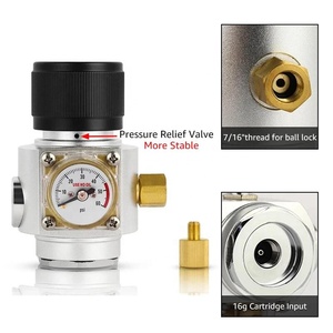<span class=keywords><strong>Mini</strong></span> Regolatore di CO2 con Attacco Barb (0-90PSI)/(0-60PSI) per Caricatore CO2 da Birra con Foro di Sfiato Unico - Product Image 2