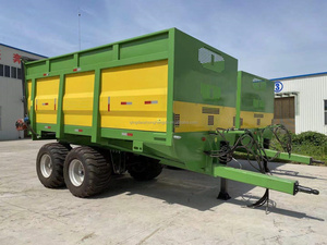 16 rimorchi cubici di Dumping idraulico per il trasporto agricolo del trattore suolo granelli di sabbia di letame pollame uso dell'azienda agricola del bestiame - Product Image 3