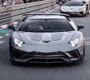 Capot et cache-moteur en fibre de carbone, état neuf, pour Lamborghini LP700 LP720, style prise d'air, pare-chocs de voiture - Product Image 3