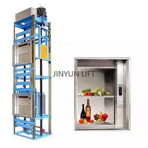 Cabina 600*600mm 800*800mm elevadores de alimentos de acero inoxidable a la venta Gabinete de cocina Ascensor Máquina de elevación de alimentos