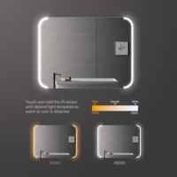 Bathnologie ETL Moderne LED Salle de Bain Vanité Miroir Intelligent Miroir Rectangle Mural Lumineux Fonction pour Hôtels Salles de Bains Privées