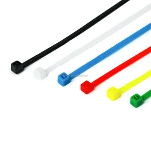 94V-2 Colorful Plastic Nylon cable ties Zip Ties Rohs CE UV Resistance PA66 strapping wire nylon 66 standard width OEM label