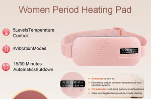 Masajeador Abdominal Inalámbrico Portátil para Aliviar Dolores Menstruales con Cinturón y Almohadilla Eléctrica Calefactora - Product Image 3