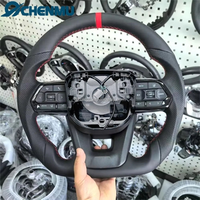 Volant en cuir et fibre de carbone en gros pour Toyota 2015-2022 Toyota Hilux Corolla Innova Revo Hilux Land Cruiser LC200 LC250