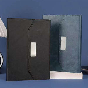 Carnet d'agenda en cuir PU multicolore avec logo personnalisé et ruban marque-page – Bloc-notes de réunion pour le bureau - Product Image 2