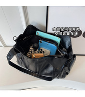 Sac à Main Femme Personnalisé Grande Capacité, Léger, Bandoulière, Solide, Monogrammé, Rivets, en Cuir PU, Sac de Voyage Cabas