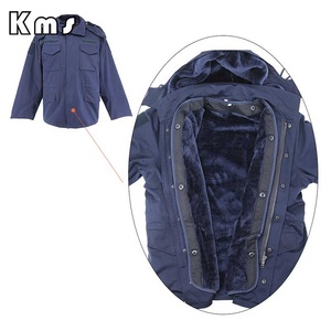 KMS-chaqueta táctica de forro polar para exteriores, forro polar transpirable de color azul, suave, de fábrica, venta al por mayor, <span class=keywords><strong>M65</strong></span> - Product Image 3