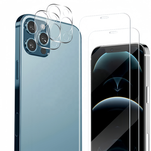 Protector de Pantalla de Vidrio Templado 9H de Alta Definición a Prueba de Explosiones para <span class=keywords><strong>iPhone</strong></span>, Diseñado para Desbloqueo por Huella Dactilar, Compatible con Fundas - Product Image 2