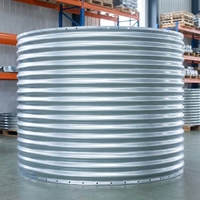 Silo à alimentation en acier galvanisé de 10 tonnes, volume de 15,5 m³, silo de stockage pour élevage de volailles, pour ligne d'alimentation automatique