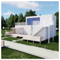 Maison conteneur pliable entièrement meublée - avec salle de bain et cuisine. Dortoir pour travailleurs. Hébergement sur chantier.