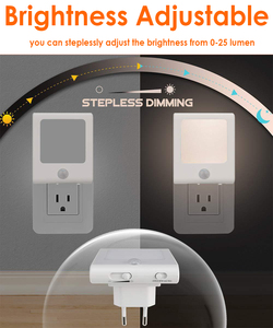 Venta directa de fábrica, luz LED nocturna de inducción regulable, luz de pared interior ABS para dormitorio, decoración del hogar, mesita de noche para pasillo - Product Image 4