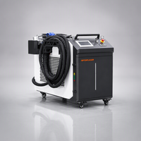 Nettoyeur laser à fibre pulsée portable 1000W, refroidi par eau, pour le nettoyage de la rouille et des revêtements de peinture sur surfaces métalliques