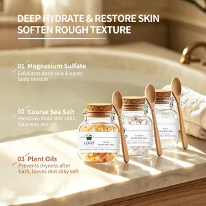 Gommages corporels véganes OEM/ODM, sels de bain naturels de la mer Morte, sans cruauté, contient des pétales - Product Image 2