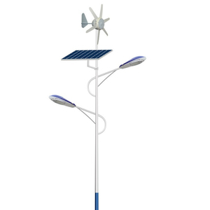 Lampadaire Solaire Personnalisable avec Complément Éolien, Système d'Éclairage Extérieur Haute Efficacité pour Jardin, Indice de Protection IP65, 120 Lumens - Product Image 1