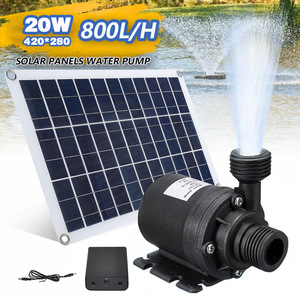 Bomba de agua solar gigante de 24V 20W 800L/H de baja presión para estanques de peces, jardines y fuentes - Product Image 4