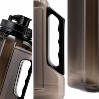 Bouteille d'eau en plastique de 2,4 L sans BPA pour le sport et la randonnée – Grande capacité
