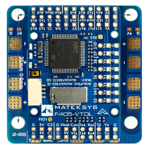 Contrôleur de vol HOT MATEK F405-VTOL Baro OSD Carte MicroSD Blackbox 2-6S ArduPilot INAV RC Multirotor Avion à voilure fixe Bleu - Product Image 5
