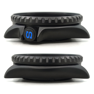 Matte 3.8 SKX đồng hồ màu đen trường hợp vương miện tại 4 O 'clock cho skx007 009 phong trào chương Vòng caseback bezel thay thế phụ tùng MOD - Product Image 4