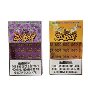 Custom natural fruit flavor blunt wrap joint wrap packaging bag and display box cigar packaging