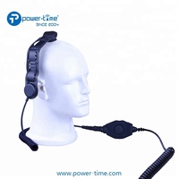 Casque de casque à conduction osseuse crâne casque avec câble ignifuge pour les pompiers