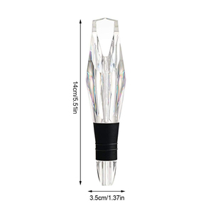 Cadeau pour les amateurs de vin rouge et blanc, bec verseur aérateur portable en acrylique et silicone écologique avec trous d'aération - Product Image 3