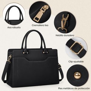 <span class=keywords><strong>Borsa</strong></span> da <span class=keywords><strong>donna</strong></span> in vera pelle per Laptop da 15.6 pollici impermeabile con Zip leggera <span class=keywords><strong>borsa</strong></span> a <span class=keywords><strong>tracolla</strong></span> portatile per lavoro da viaggio - Product Image 4