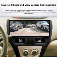 Radio para Auto Penhui para Toyota Yaris Victor 2005-2011, Android 14, Sonido Cristalino, 16+512GB, Pantalla 4K de 12.3 Pulgadas, DSP