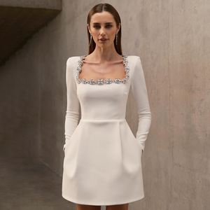 Classic Short White Dress - Women's Trendy Summer Style