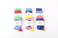 Chaussettes en coton Jacquard imprimé de haute qualité pour hommes et femmes nouveauté drôle respirant Design de mode fabricant direct