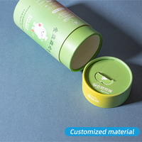 Tube en carton kraft personnalisé et écologique pour l'emballage de thé, de café, de probiotiques en poudre, de boissons et de produits alimentaires