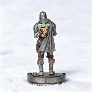 Figurine de collection en résine de chasseur de primes et bébé extraterrestre de science-fiction, modè<span class=keywords><strong>le</strong></span> décoratif pour adultes, en boîte - Product Image 5