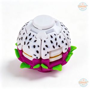 Juguete de frutas impreso en 3D para la punta de los dedos, juguete de mesa flexible para aliviar el estrés, bola giratoria con resorte - Product Image 1