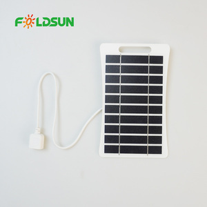 Panneau <span class=keywords><strong>solaire</strong></span> monocristallin Mini RV Portable pour le camping <span class=keywords><strong>chargeur</strong></span> de batterie USB bon marché pour téléphones mobiles panneau de charge de Type PET - Product Image 2