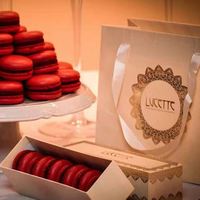 Boîte en papier pour macarons, style Laduree, avec logo personnalisé