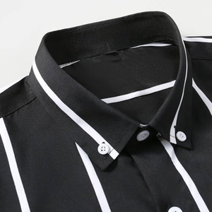 <strong>Men's</strong> Button Up Striped Shirts - Product Image 4