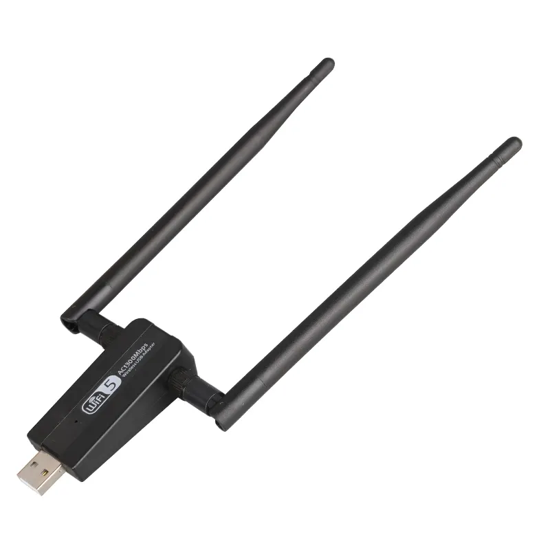 Ax1300 Wifi6 kartu jaringan Wifi, Dongle Rtl8832au 1300mbps adaptor Wifi nirkabel Usb