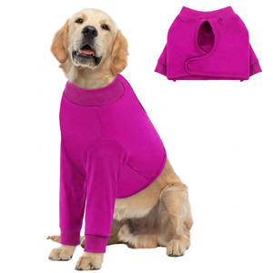 Gilet de sport uni pour grand chien, fin, respirant, séchage rapide, pour chiens taille M, printemps-été, vêtements simples pour animaux de compagnie - Product Image 3