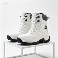 Bottes d'hiver mi-mollet en PU pour femmes, antidérapantes, doublure thermique chaude, semelle en caoutchouc, vente en gros usine