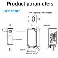 Sensor de Desplazamiento Láser DASS DS-OM100T al por Mayor, Precisión de 0.01mm, Medición de Distancia, Interruptor de Punto Luminoso Pequeño, Salida Analógica