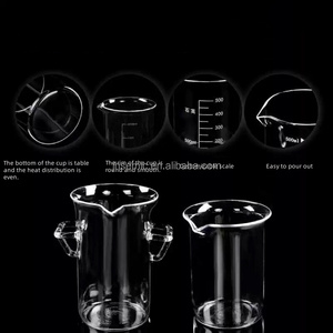 कारखाने अनुकूलन उच्च तापमान प्रतिरोधी संक्षारण प्रतिरोधी 20-1000 मिलीलीटर क्वार्ट्ज ग्लास बीकर - Product Image 5