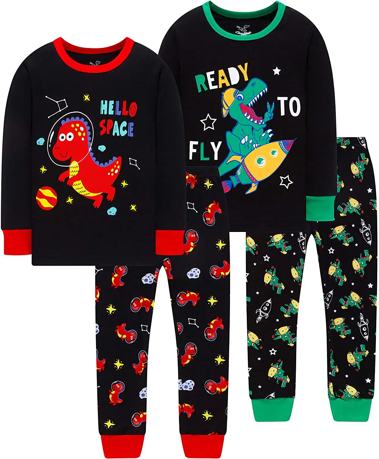 Pajamas Grow in The Dark Dinosaurs Sleepwear Christmas Baby Clothes Pants for Boys Girls