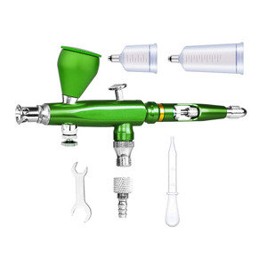 Aérographe M180 à alimentation par gravité 0,3-0,5 mm, double action, vitesse réglable, pour peinture artistique, modélisme, portable, gobelet 7,0 cc - Product Image 3