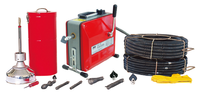 Machine de nettoyage de canalisations électrique portable GQ-150, nettoyeur sanitaire professionnel industriel pour plomberie avec longueur de dragage de 40 m