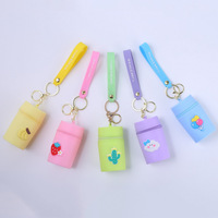 Porte-monnaie portable en silicone pour enfants et étudiants - Pochette étanche pour écouteurs pour les sports de plein air