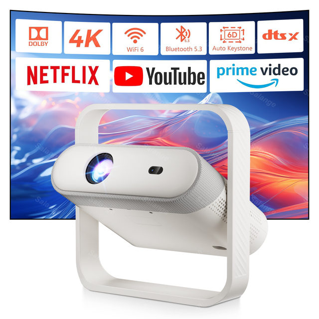 Salange OEM P40 Projector Portable Ultra-High Definition 1080P LED Projector Ambient Light Home Use Projector