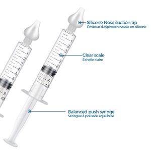 Tube d'aiguille de lavage pour rhinite bébé Aspirateur nasal sans Bpa Silicone ROHS et CE 10 ml <span class=keywords><strong>Seringue</strong></span> manuelle pour nourrisson Irrigateur nasal - Product Image 4
