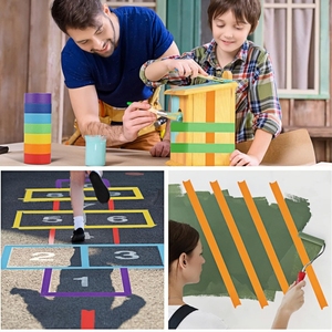 Factory Wholesale Quality Assured Multi-Color Widely <strong>Use</strong> General Purpose <strong>Adhesive</strong> Tape Masking Tape Painters Tape 1 Inch Width - Product Image 6