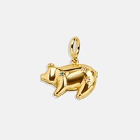 Pendentif DIY en Zircon Plaqué Or 18K, Motif Visage Souriant, Fer à Cheval et Lettres, Bijoux Tendance pour Femme, Accessoires et Breloques Cadeau