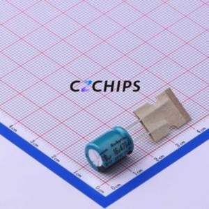 16RX30470MT810X12.5ตัวเก็บประจุอลูมิเนียมอิเล็กโทรไลติกผ่านรู D10xL12.5mm 470uF 20% 16V 620mA-100kHz - Product Image 1